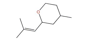 Tetrahydro-4-methyl-2-(2-methylprop-1-enyl)-2H-pyran